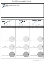 Portfolio Analysis Worksheet, a worksheet from The Corporate Startup